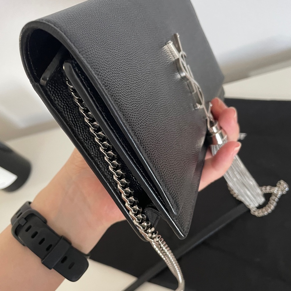 Ysl Saint Laurent Kate Tassel Chain Wallet - image 7